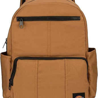 Dickies Journeyman Extra Large Capacity Backpack Classic Logo Water Resistant Casual Daypack for Travel Fits 15.6 Inch Notebook (Brown Duck) - REMEX Liquidation